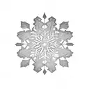 snowflake  tattoo design idea