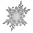 snowflake  tattoo design idea