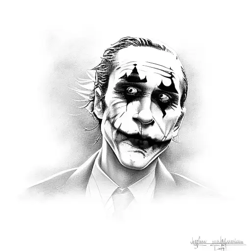 Joker  tattoo design idea