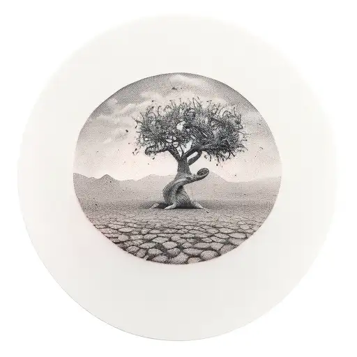 turtle olive tree on back lots of details  tattoo design idea