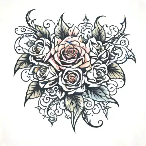 a court of thorns and roses tattoo design idea