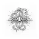 Design a unique and visually captivating tattoo incorporating the date 11/09/2001. Create a letterform design that elega tattoo design idea