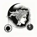 Triple Moon Goddess  tattoo design idea
