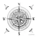 compass j water celtic tattoo design idea