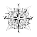 compass j water celtic tattoo design idea