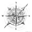 compass j water celtic tattoo design idea