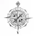 compass j water celtic tattoo design idea