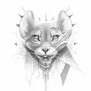 sun rays clouds tattoo design idea