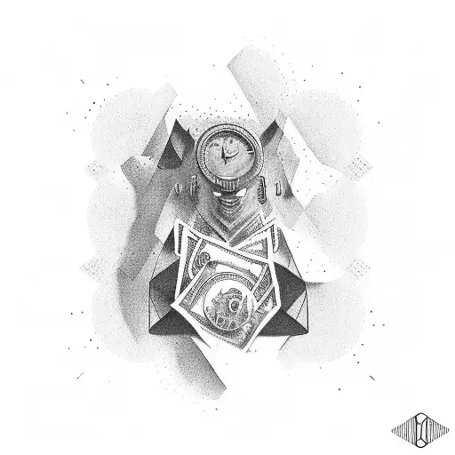 money trust no one tattoo design idea