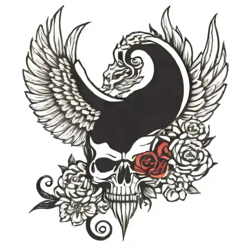 Unbowed, unbent, unbroken tattoo design idea