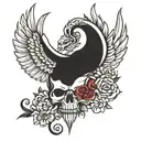 Unbowed, unbent, unbroken tattoo design idea