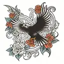 Unbowed, unbent, unbroken tattoo design idea