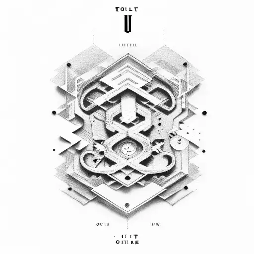 s.o.u in typewriter font tattoo design idea