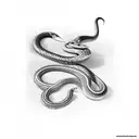 snake with dagger tattoo design idea