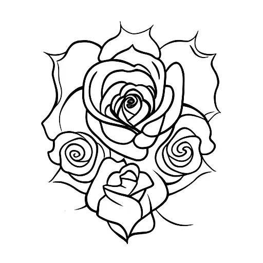black rose with self love and youre enough quote  tattoo design idea