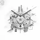 morse code tattoo design idea