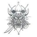 raijin and fujin tattoo design idea