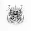 raijin and kaijin tattoo design idea