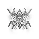 S sagittarius tattoo design idea