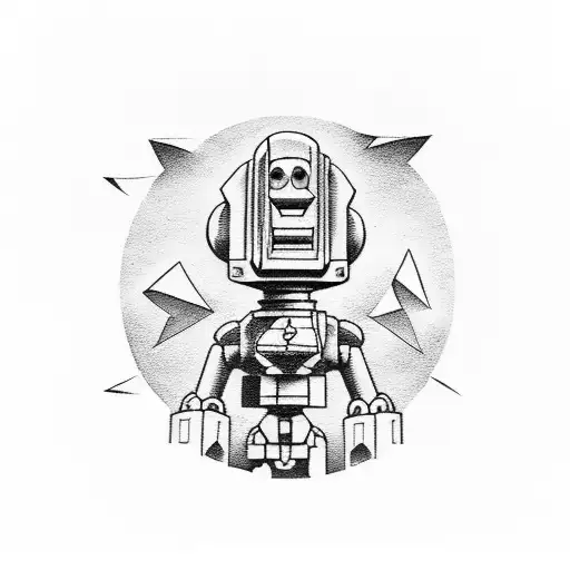 iron giant tattoo design idea