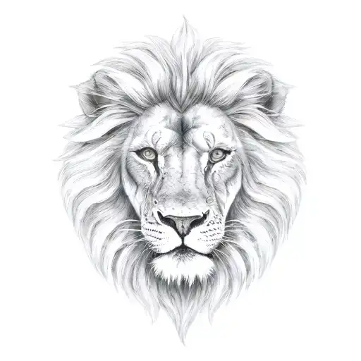 Lion tattoo on chest and arm totem pole tattoo design idea