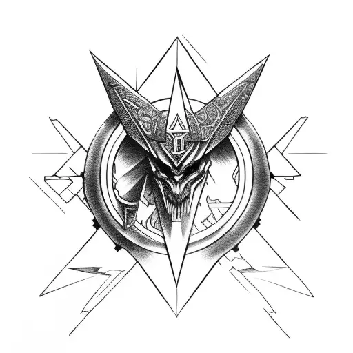 ragnarok illuminati god tattoo design idea