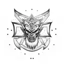 ragnarok illuminati god tattoo design idea