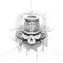 Roman painting tattoo design idea