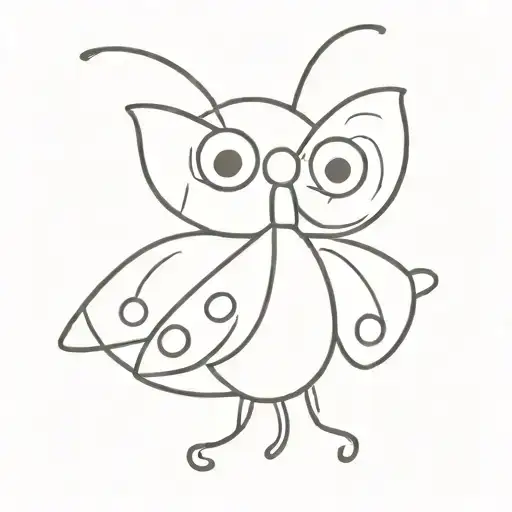 Semicolon butterfly with eyes tattoo design idea