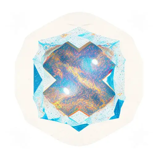 mountains inside an arch, with gemini constellation stars tattoo design idea