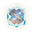 mountains inside an arch, with gemini constellation stars tattoo design idea