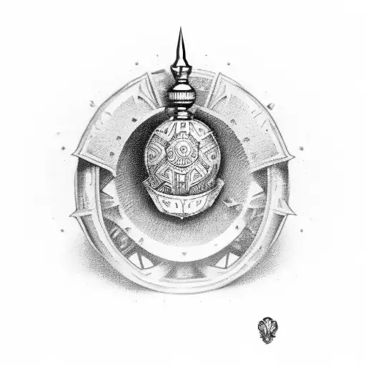 German Grenade tattoo design idea