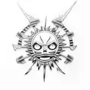 luffy G5 tattoo design idea