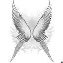 phoenix wings that wrap around the belly button like a graceful and intricate frame. The tail feathers could extend down tattoo design idea