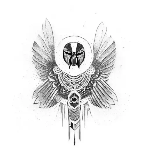 native american crow tattoo