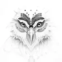 crow totem tattoo design idea