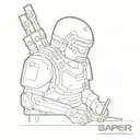 sapper armor ovr 2. 02 tattoo design idea