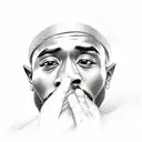 2pac tattoo design idea