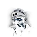 2pac tattoo design idea