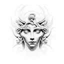 perseo medusa escultura tattoo design idea