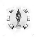 Blood type tattoo design idea