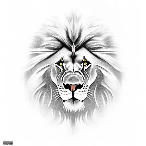 gladiator lion tattoo design idea