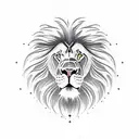 gladiator lion tattoo design idea