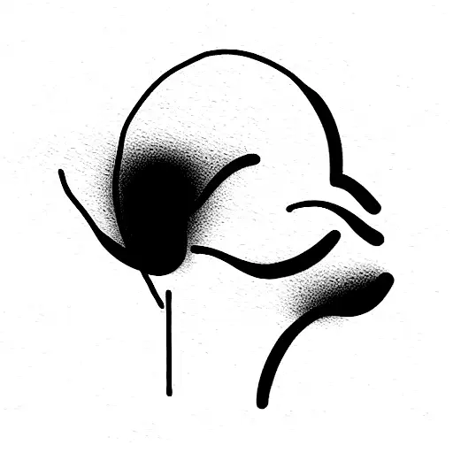 dali face tattoo design idea