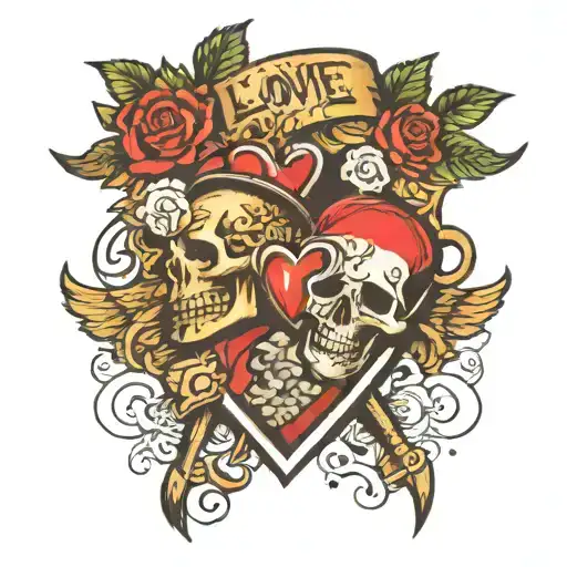 love your enemies tattoo design idea