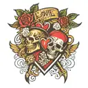 love your enemies tattoo design idea