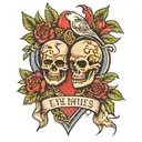 love your enemies tattoo design idea