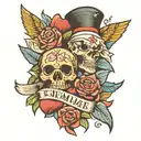 love your enemies tattoo design idea