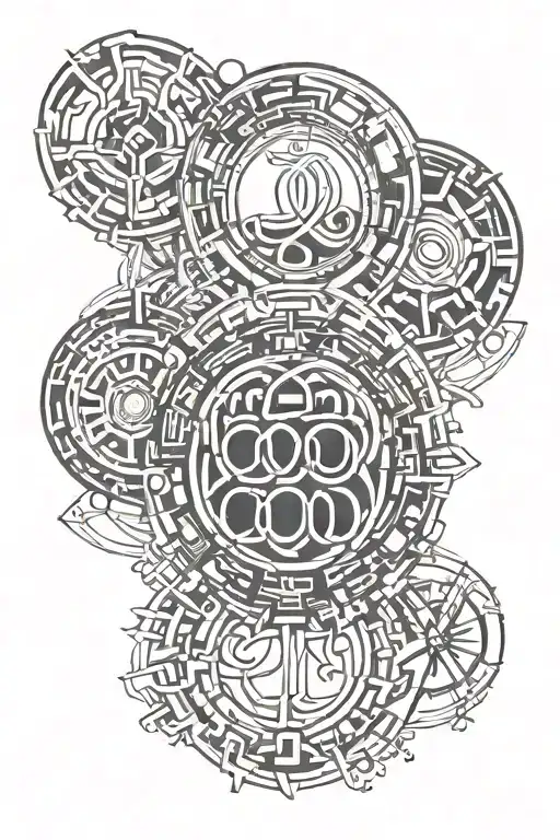 Audi symbol and latter a  tattoo design idea