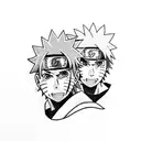 naruto and sasuke tattoo design idea